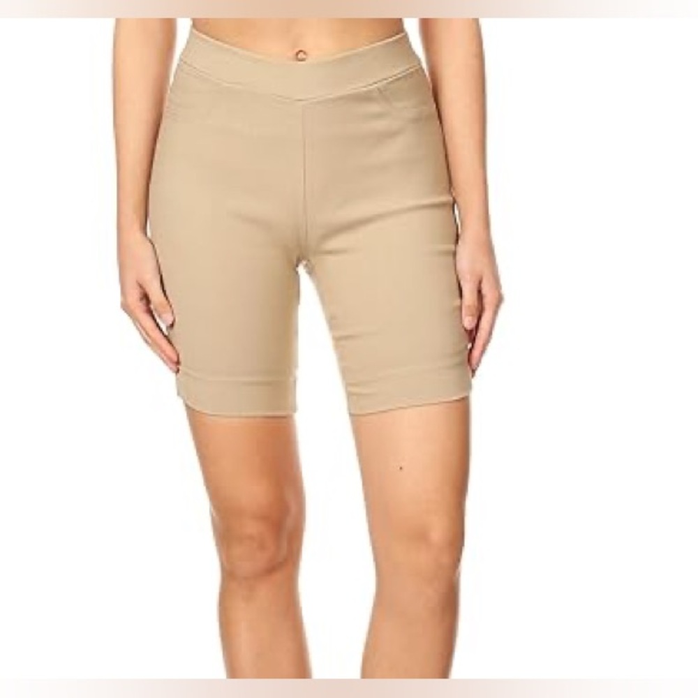 Beige shape shorts